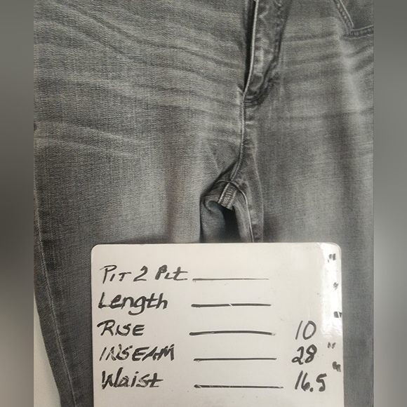 Ralph Lauren Gray 5 pocket straight leg jeans SZ 10 Petite - Picture 6 of 6